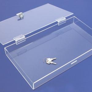 Clear narrow acrylic box with h