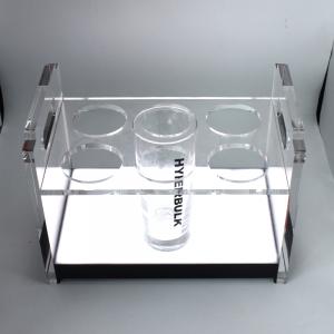 Transparent acrylic wine bottle storage display rack China Manufacturer