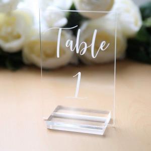 Clear color acrylic A4 menu holder China Manufacturer