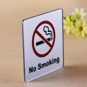 No smoking, acrylic signage customization factory display