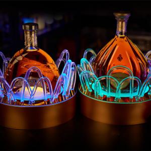 LED Lighted Glowing Liquor Bottle Acrylic Display