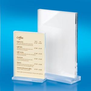 New Double Sided Acrylic Table Menu Holder