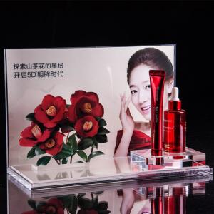 Acrylic Cosmetic Display Stand, Makeup Organizer, Skincare Bottle Fixture, Counter Top Display for C