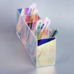 Custom Plexiglass Storage Box Acrylic Iridescent Holder