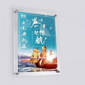 Poster Display Acrylic Wall Mount Business License Sign Holder