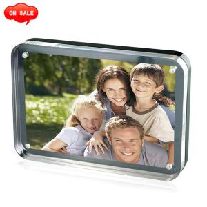 Round Corner Polished Countertop Magnet Acrylic Photo Picture Frame for Promotion Gift