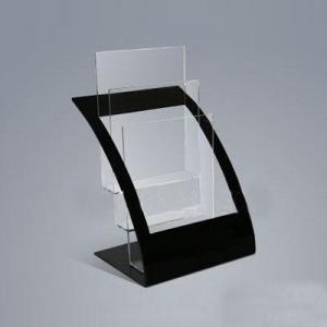 PMMA Acrylic Menu Holder , Advertising Posters Display Stand