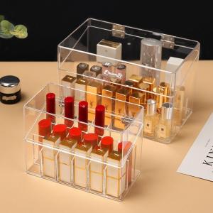 26 Slots Lipstick Holder Clear Acrylic Lip Gloss Lipstick Storage Box Display Holder