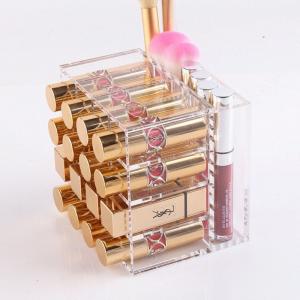 16 Slots Lipstick Box Display Stand Sundry Storage Box Acrylic Makeup Holder