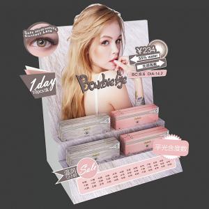 Custom Fashionable Cardboard/Sintra PVC Cosmetic Contact Lens Stand Display for Promotion