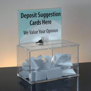 Customize Clear Acrylic Donation Box