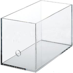 Clear acrylic box with five sid