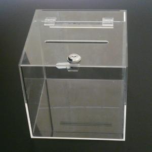Customize Clear Cube Office Suggestion Acrylic Box