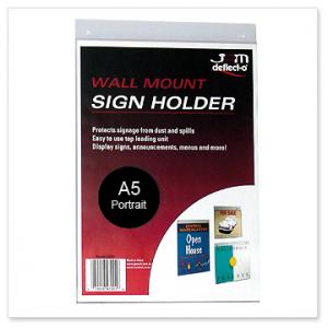 Acrylic wall mount sign holder