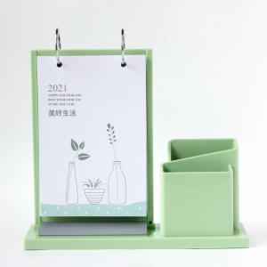 Customized Green Acrylic Table Calendar Pad Calendar China Manufacturer