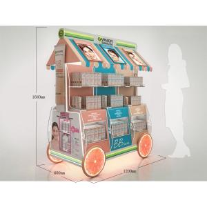 Retail Boutique Creative Double Sided Cardboard/Sintra PVC Cosmetic Rack Display for Promotion