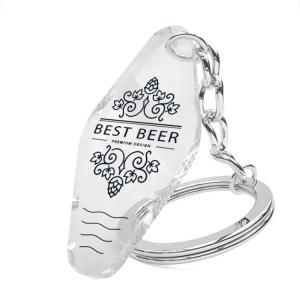Exporters Acrylic crystal ring key chain China Manufacturer
