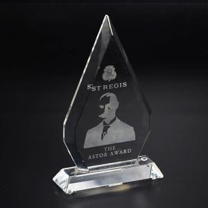 Wholesale Clear Custom Crystal Plaque Design Blank Glass Award Shape Acrylic Crystal Trophy