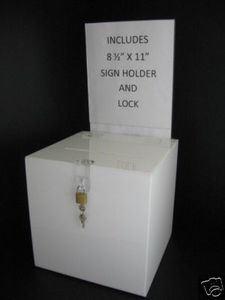 Customize Clear Acrylic Vote Box