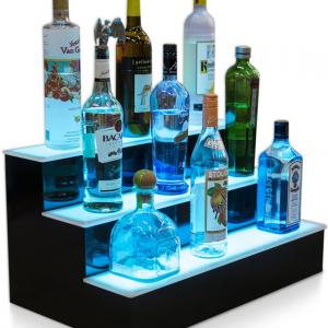Custom Creative Acrylic Wine Bottle Display Stand with LED