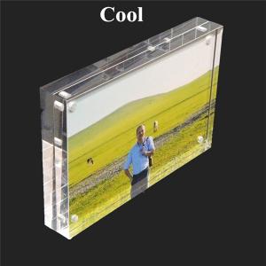Home Decoration Promotion Gift Acrylic Block Craft/Magnet Photo Frame /Plastic Picture Frame