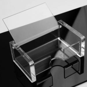 Promotional simple lucite price card holder stand