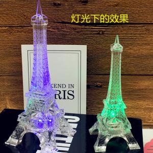 Acrylic Eiffel Tower LED Christmas Present
