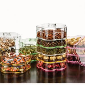 Stackable Clear Acrylic Nut Organizer Candy Box