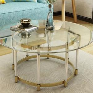 Nashville round acrylic coffee table, table wholes display