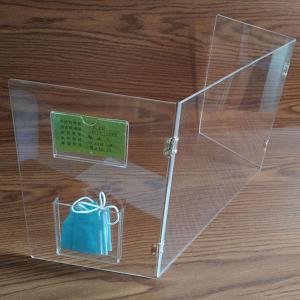 Virus transparent acrylic protective isolation boa display