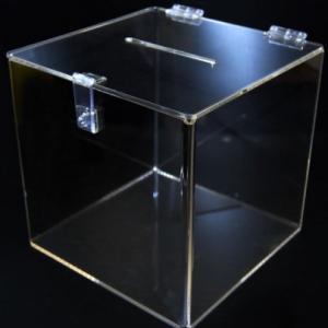 Acrylic clear box / case with l