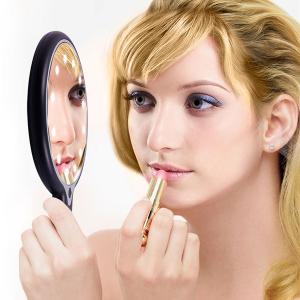 China Factory Acrylic Handheld Makeup Mirror with LED Lighting