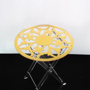 High quality server acrylic Small coffee folding table China Manufacturer