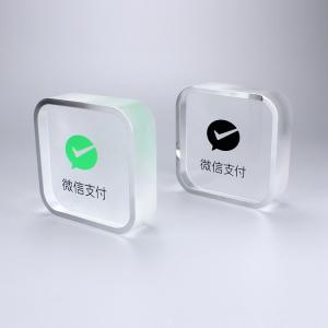 Clear acrylic mounting block for super market China Manufacturer