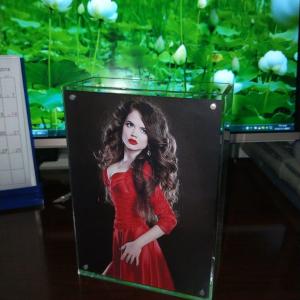 2019 Fashion Promotion Gift Acrylic Box Magnet Photofunia Photo Picture Frame