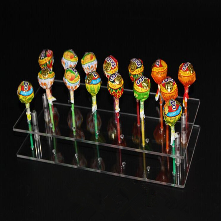 21 Hole Clear Acrylic Cake Pop Lollipop Display