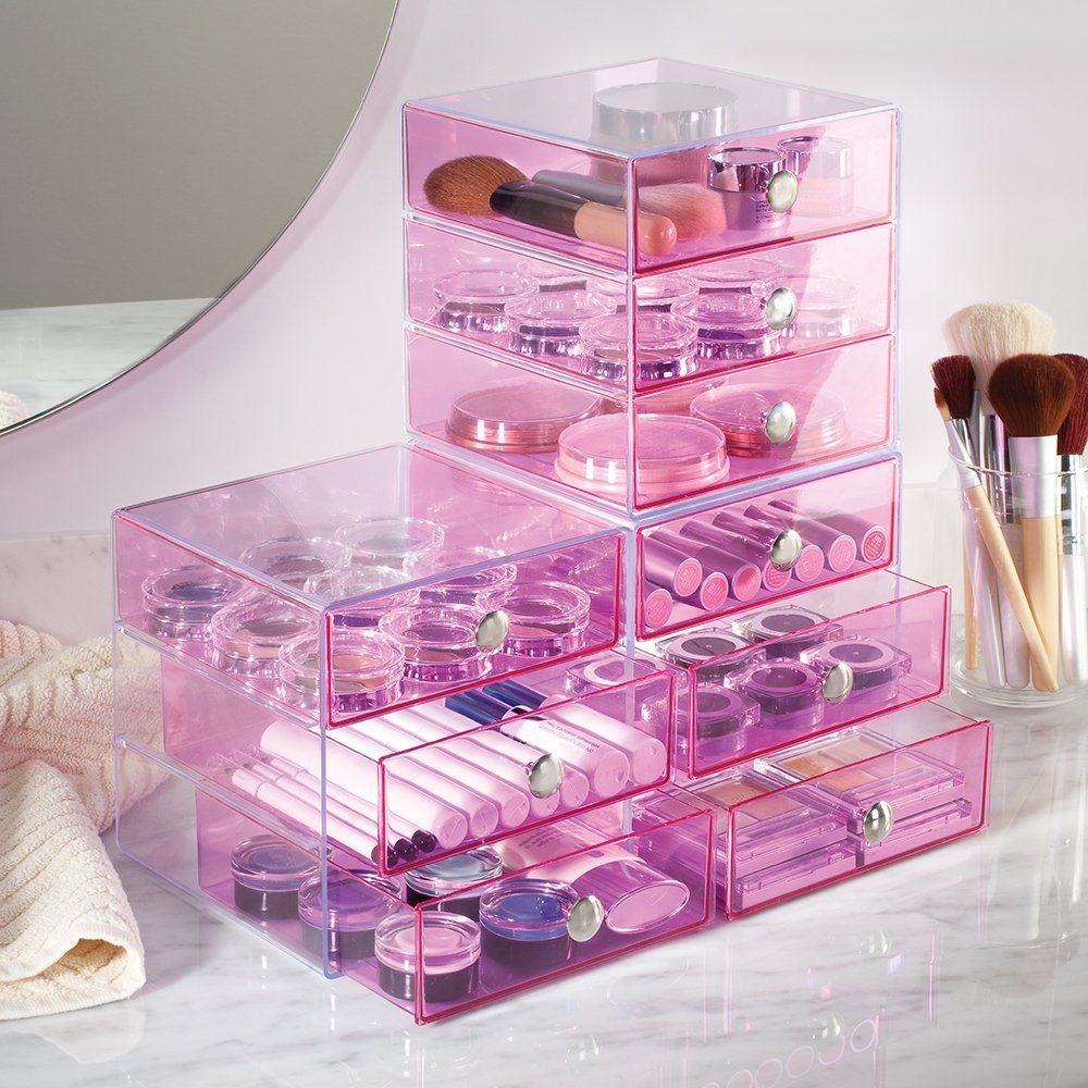 Transparent Acrylic Drawer Organizer for Office Supplies