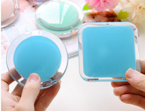 Promotion Gift Double Side Acrylic Makeup Pocket Button Mirror
