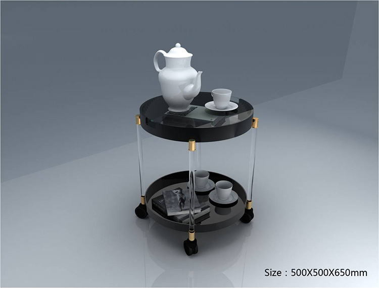Custom clear acrylic coffee table acrylic side table China Manufacturer