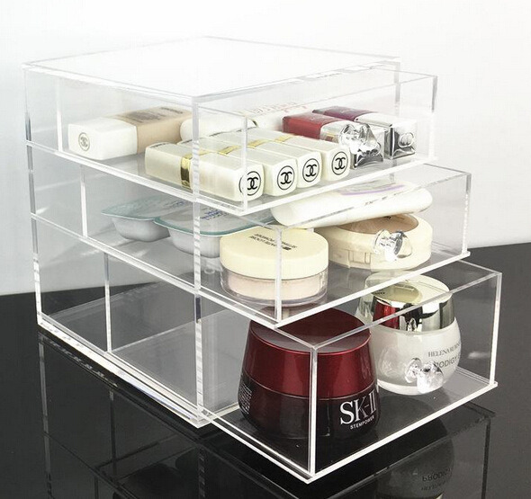 Acrylic Drawer Box for Makeup, Jewelry, Crafts, Office Supplies, and More