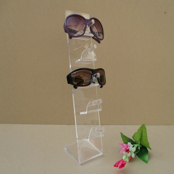 5 Pair Acrylic Sunglasses Glasses Retail Shop Display Unit Stand Holder Case