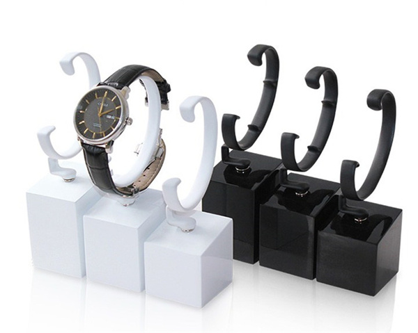 C Shape Metal Watch Display Holder Bracelet Jewellery Stand