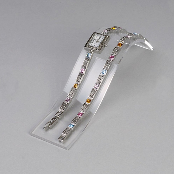 Acrylic Curved Bracelet Watch Jewellery Display Stand Acrylic Jewelry Holder