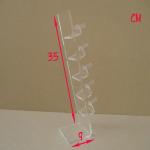 Clear Acrylic 5 Pairs Sunglasses Glasses Show Rack Counter Display Stand Holder