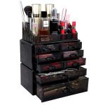 Makeup Organizer Cosmetic Storage Display Boxes Jewelry Chest