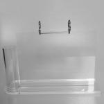 Clear Desk Calendar Display Stand with Pen Holder