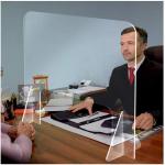 Hot Sales Protective Sneeze Guard Office Partition Plexiglass Shield Acrylic Sneeze Guard
