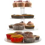 4 Tiers Acrylic Cupcake Stands Cupcaketower Display for Party