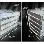 Acrylic Jewelry Box with 5 Drawers, for Watch / Ring /Bracelete/Earring / Necklace Display
