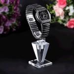 Special Style Clear Acrylic Watch Display Holder with C Circle